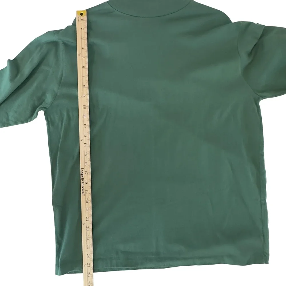 Vintage Vintage Cross Creek USA Cotton Mock Neck Top | 90s Minimal | L‎